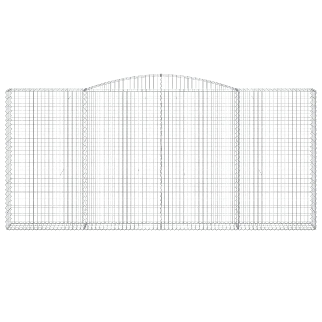 Cesti Gabbioni ad Arco 7 pz 400x30x180/200 cm Ferro Zincato 3146923