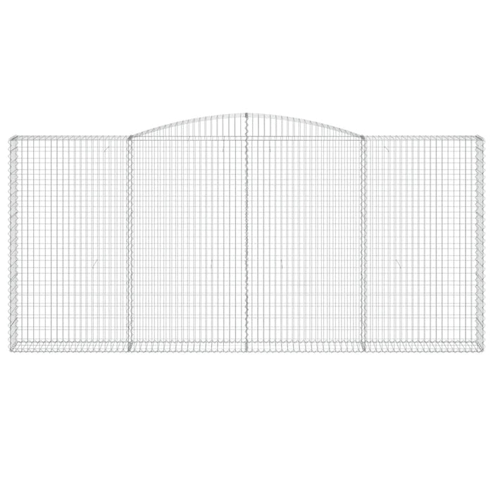 Cesti Gabbioni ad Arco 8 pz 400x30x180/200 cm Ferro Zincato 3146924