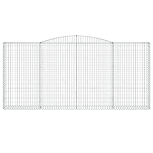 Cesti Gabbioni ad Arco 9 pz 400x30x180/200 cm Ferro Zincato 3146925