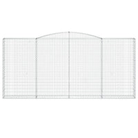 Cesti Gabbioni ad Arco 9 pz 400x30x180/200 cm Ferro Zincato