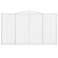 Cesti Gabbioni ad Arco 7 pz 400x30x220/240 cm Ferro Zincato 3146949