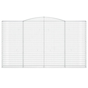 Cesti Gabbioni ad Arco 7 pz 400x30x220/240 cm Ferro Zincato 3146949