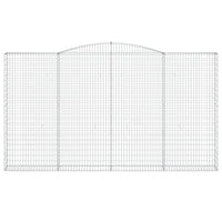 Cesti Gabbioni ad Arco 10 pz 400x30x220/240 cm Ferro Zincato