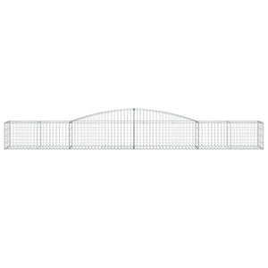 Cesti Gabbioni ad Arco 5 pz 400x50x40/60 cm Ferro Zincato 3146960