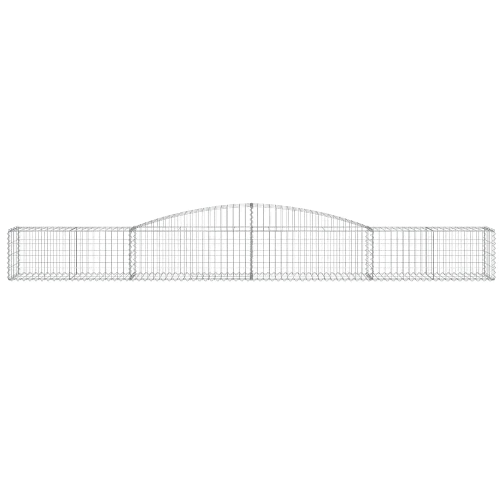Cesti Gabbioni ad Arco 10 pz 400x50x40/60 cm Ferro Zincato