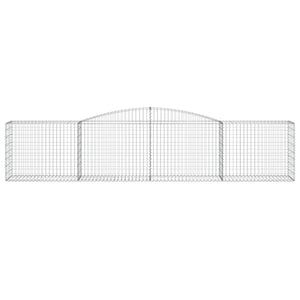 Cesti Gabbioni ad Arco 2 pz 400x50x80/100 cm Ferro Zincato 3146983