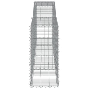 Cesti Gabbioni ad Arco 10 pz 400x50x100/120 cm Ferro Zincato 3147004