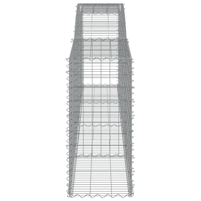 Cesti Gabbioni ad Arco 10 pz 400x50x100/120 cm Ferro Zincato 3147004