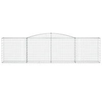 Cesti Gabbioni ad Arco 20 pz 400x50x100/120 cm Ferro Zincato 3147006