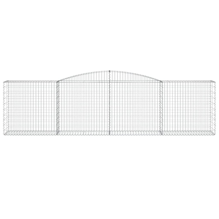 Cesti Gabbioni ad Arco 25 pz 400x50x100/120 cm Ferro Zincato 3147007