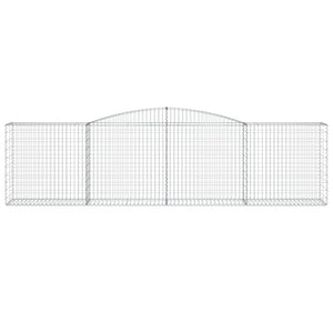 Cesti Gabbioni ad Arco 25 pz 400x50x100/120 cm Ferro Zincato 3147007