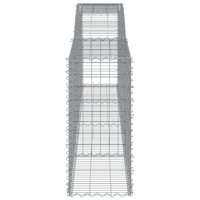 Cesti Gabbioni ad Arco 25 pz 400x50x100/120 cm Ferro Zincato