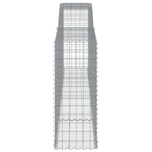 Cesti Gabbioni ad Arco 7 pz 400x50x120/140 cm Ferro Zincato 3147014