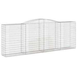 Cesti Gabbioni ad Arco 4 pz 400x50x140/160 cm Ferro Zincato 3147024