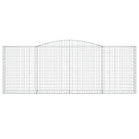 Cesti Gabbioni ad Arco 6 pz 400x50x140/160 cm Ferro Zincato 3147026