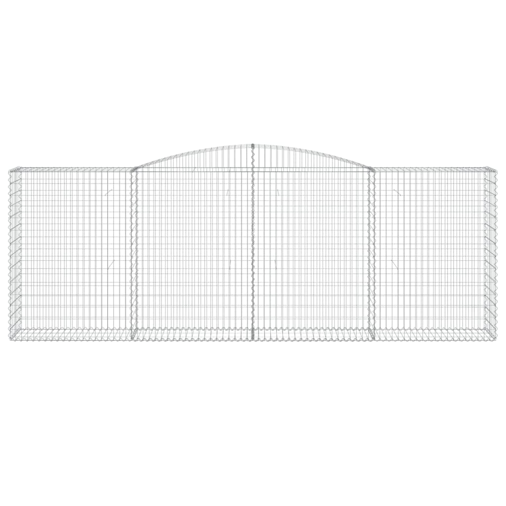 Cesti Gabbioni ad Arco 6 pz 400x50x140/160 cm Ferro Zincato