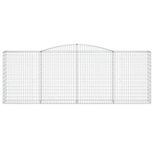 Cesti Gabbioni ad Arco 6 pz 400x50x140/160 cm Ferro Zincato