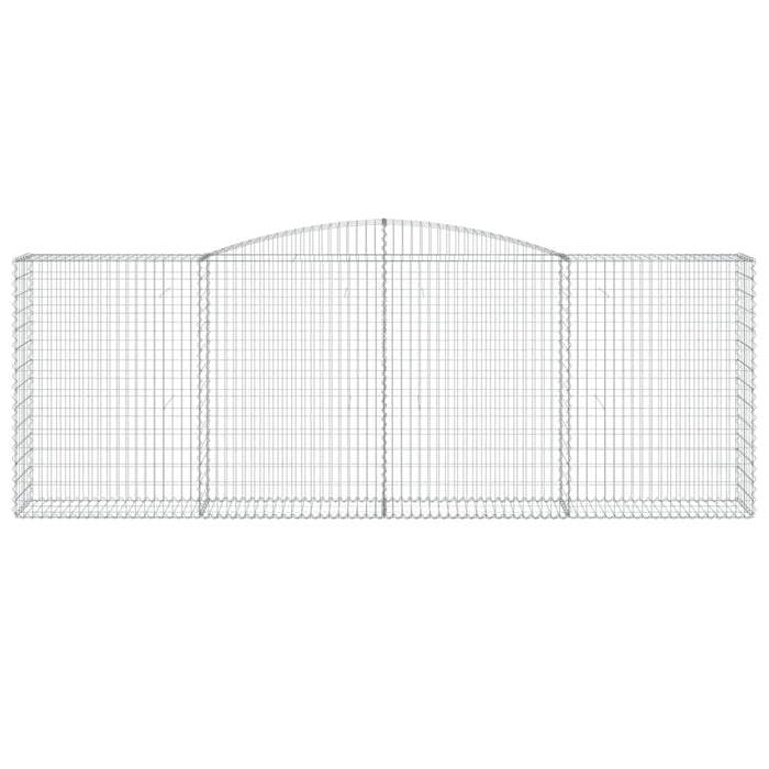 Cesti Gabbioni ad Arco 6 pz 400x50x140/160 cm Ferro Zincato