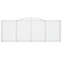 Cesti Gabbioni ad Arco 9 pz 400x50x140/160 cm Ferro Zincato 3147029