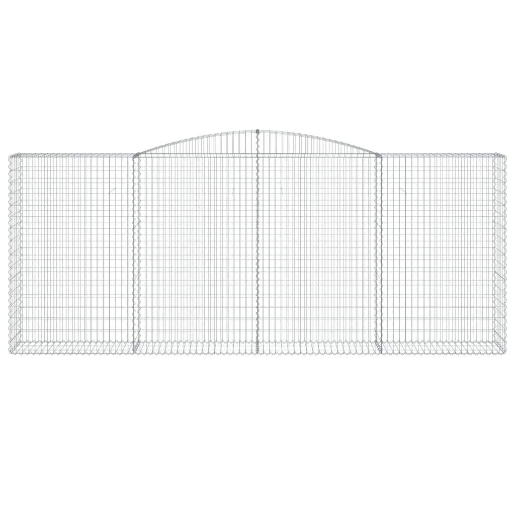 Cesti Gabbioni ad Arco 3 pz 400x50x160/180 cm Ferro Zincato 3147036