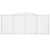 Cesti Gabbioni ad Arco 5 pz 400x50x160/180 cm Ferro Zincato 3147038