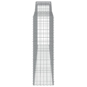 Cesti Gabbioni ad Arco 5 pz 400x50x160/180 cm Ferro Zincato 3147038