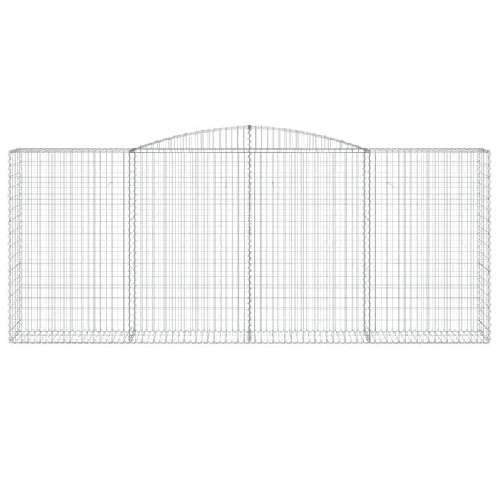 Cesti Gabbioni ad Arco 8 pz 400x50x160/180 cm Ferro Zincato 3147041