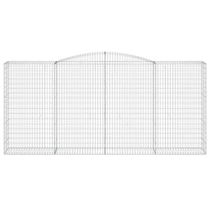 Cesti Gabbioni ad Arco 2 pz 400x50x180/200 cm Ferro Zincato 3147048