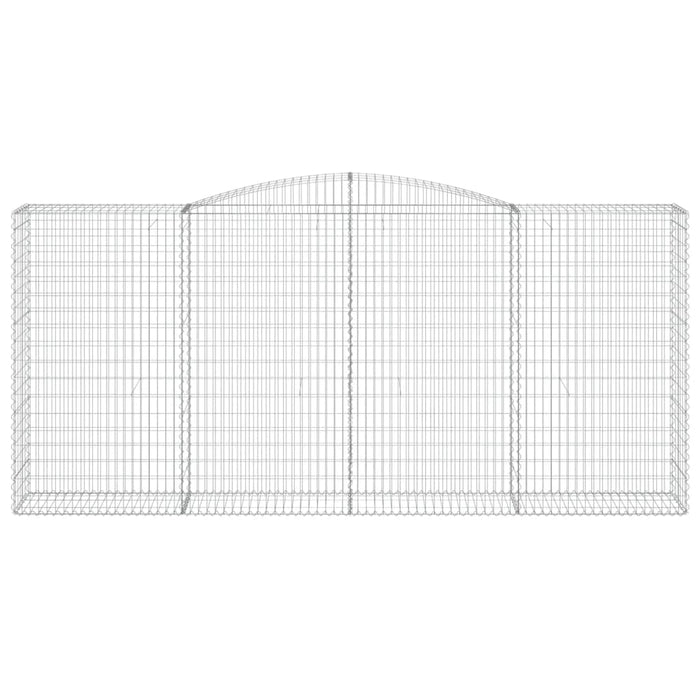 Cesti Gabbioni ad Arco 2 pz 400x50x180/200 cm Ferro Zincato 3147048