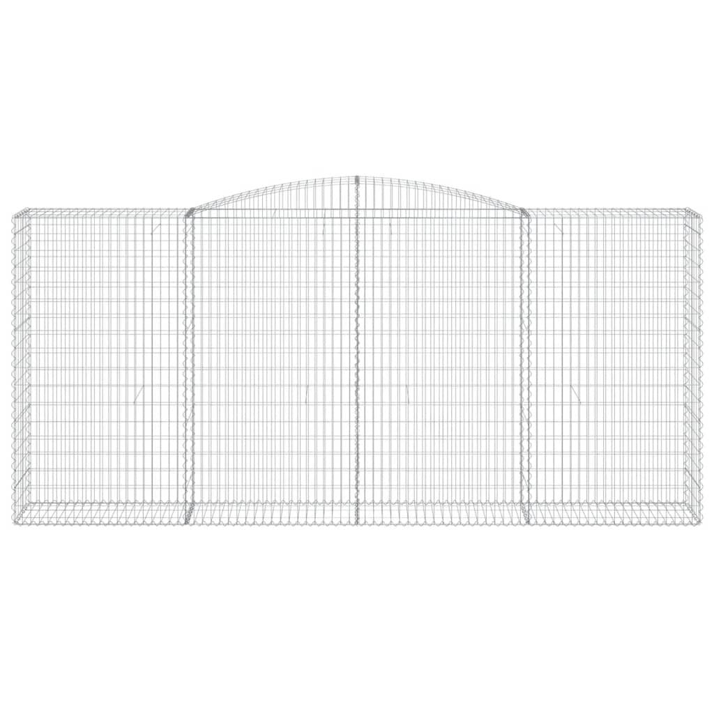 Cesti Gabbioni ad Arco 3 pz 400x50x180/200 cm Ferro Zincato 3147049