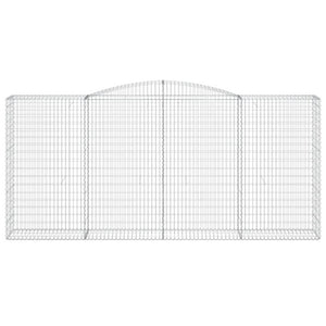 Cesti Gabbioni ad Arco 4 pz 400x50x180/200 cm Ferro Zincato 3147050