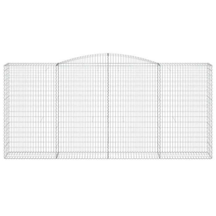 Cesti Gabbioni ad Arco 4 pz 400x50x180/200 cm Ferro Zincato 3147050