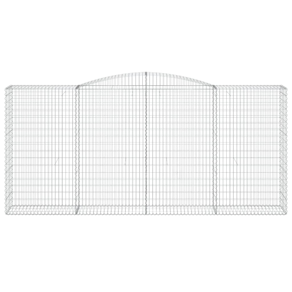 Cesti Gabbioni ad Arco 5 pz 400x50x180/200 cm Ferro Zincato 3147051