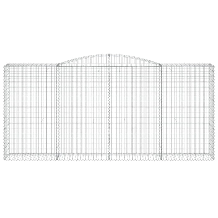 Cesti Gabbioni ad Arco 5 pz 400x50x180/200 cm Ferro Zincato 3147051