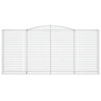 Cesti Gabbioni ad Arco 7 pz 400x50x180/200 cm Ferro Zincato 3147053