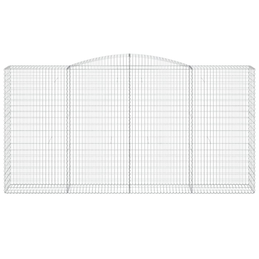 Cesti Gabbioni ad Arco 10 pz 400x50x200/220 cm Ferro Zincato 3147069