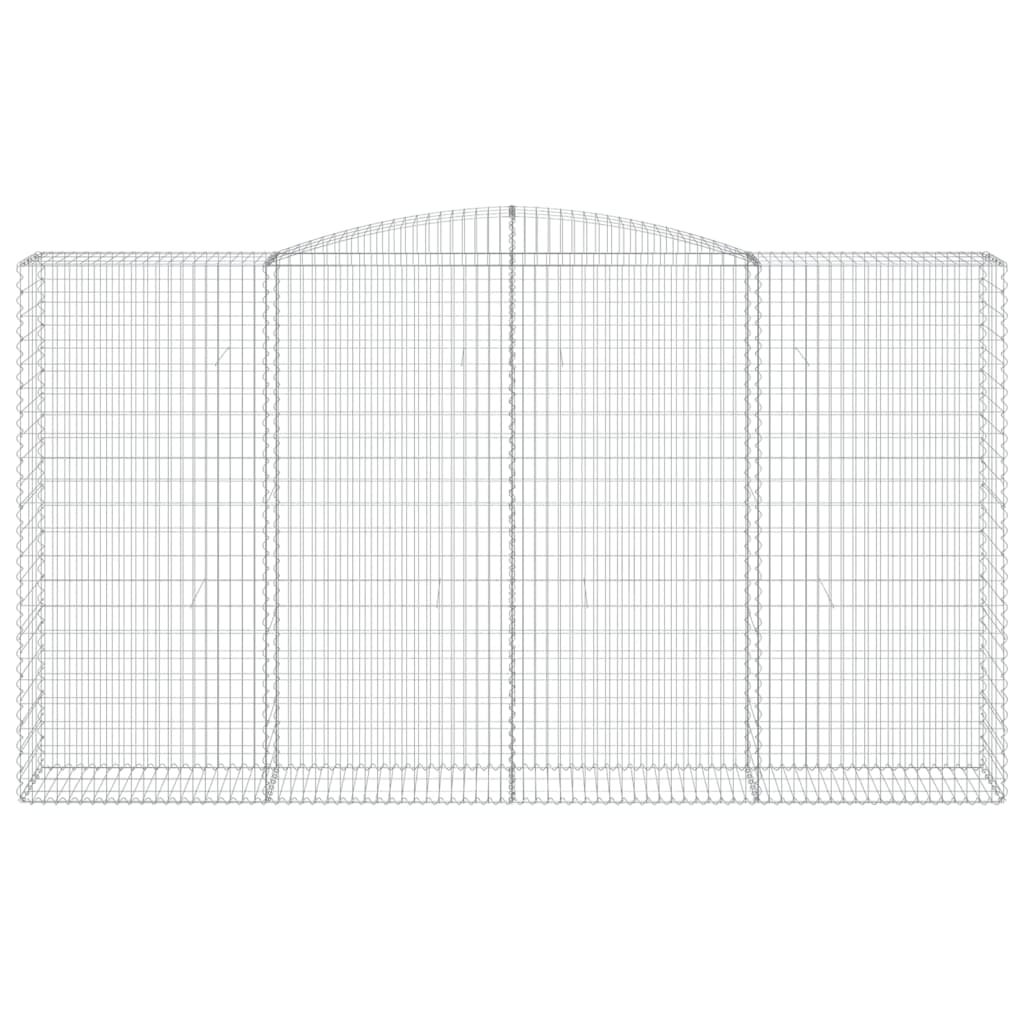 Cesti Gabbioni ad Arco 8 pz 400x50x220/240 cm Ferro Zincato 3147080