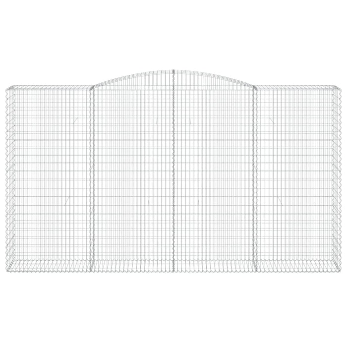 Cesti Gabbioni ad Arco 8 pz 400x50x220/240 cm Ferro Zincato 3147080