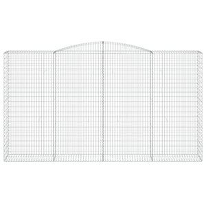 Cesti Gabbioni ad Arco 15 pz 400x50x220/240 cm Ferro Zincato 3147083