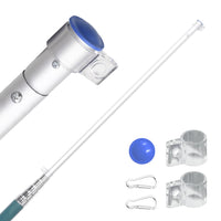 Asta e Bandiera Belgio 5,55 m Alluminio 3147117