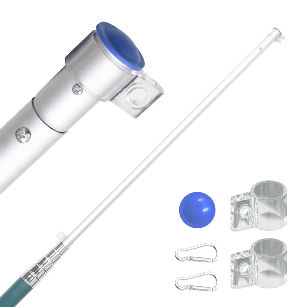 Asta e Bandiera Turchia 5,55 m Alluminio 3147145