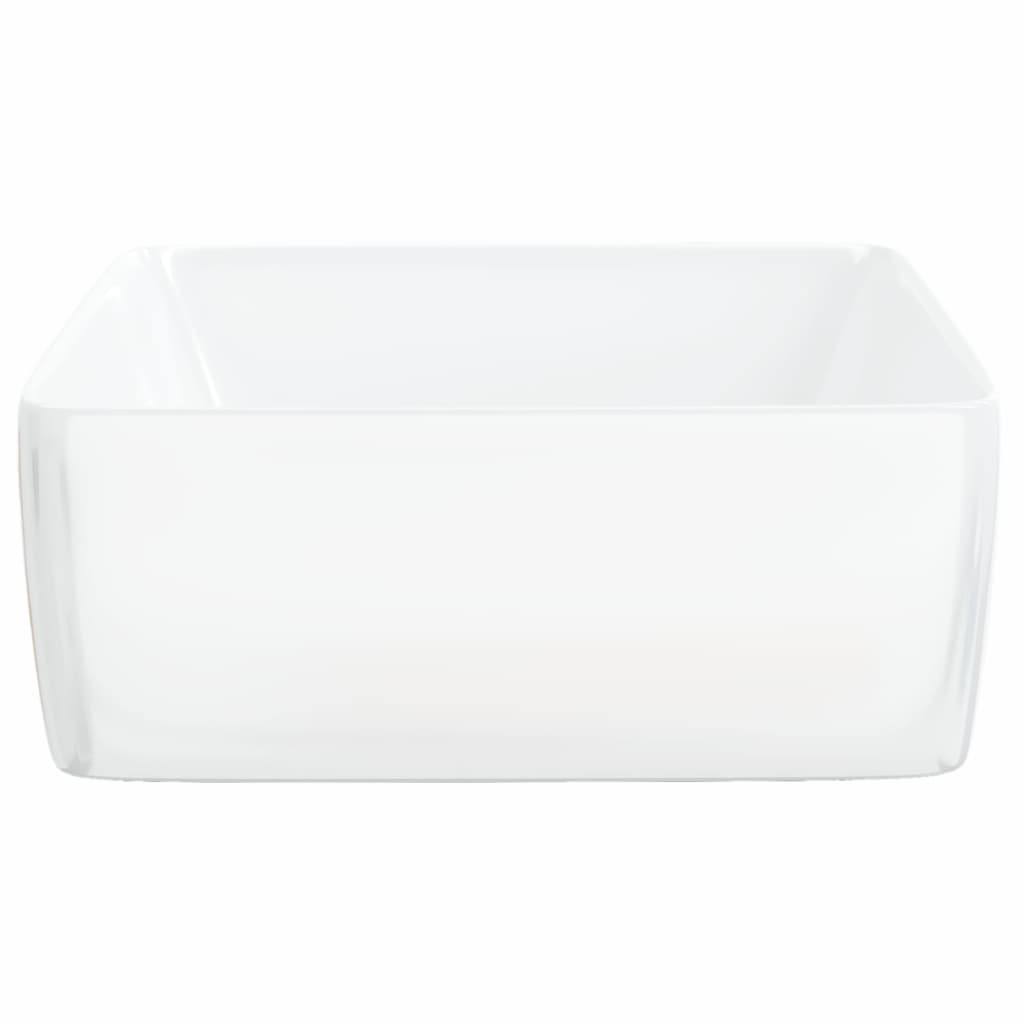 Lavandino Bianco 48x37x13 cm in Ceramica Rettangolare 153338