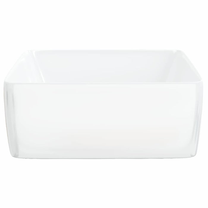 Lavandino Bianco 48x37x13 cm in Ceramica Rettangolare 153338