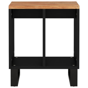 Tavolino 40x31x46 cm Legno Massello Acacia e Legno Multistrato cod mxl 30185