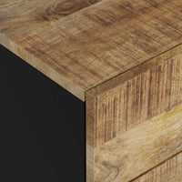 Comodino 50x33x62cm Legno Massello di Mango e Legno Multistrato 350660