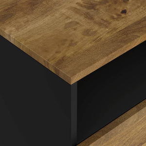 Comodino 50x33x62cm Legno Massello di Mango e Legno Multistrato 350667