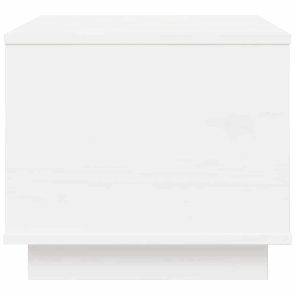 Tavolino da Salotto-Tavolino da soggiorno-Tavolo Bianco 40x50x35 cm Legno Massello di Pino