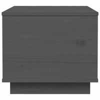 Tavolino da Salotto Grigio 40x50x35 cm Legno Massello di Pino 813412