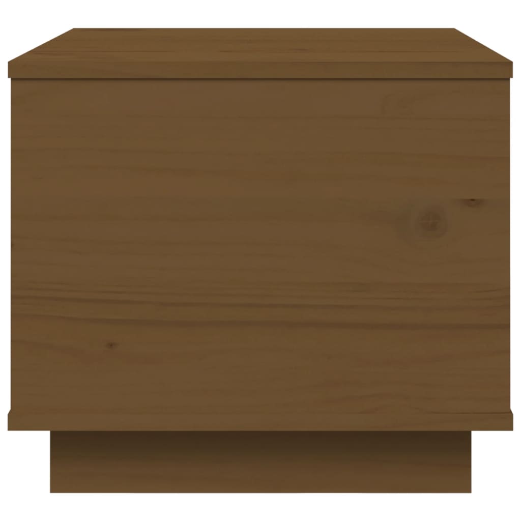 Tavolino da Salotto ambra 40x50x35 cm Legno Massello di Pino 813413