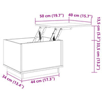 Tavolino da Salotto Miele 40x50x35 cm Legno Massello di Pino